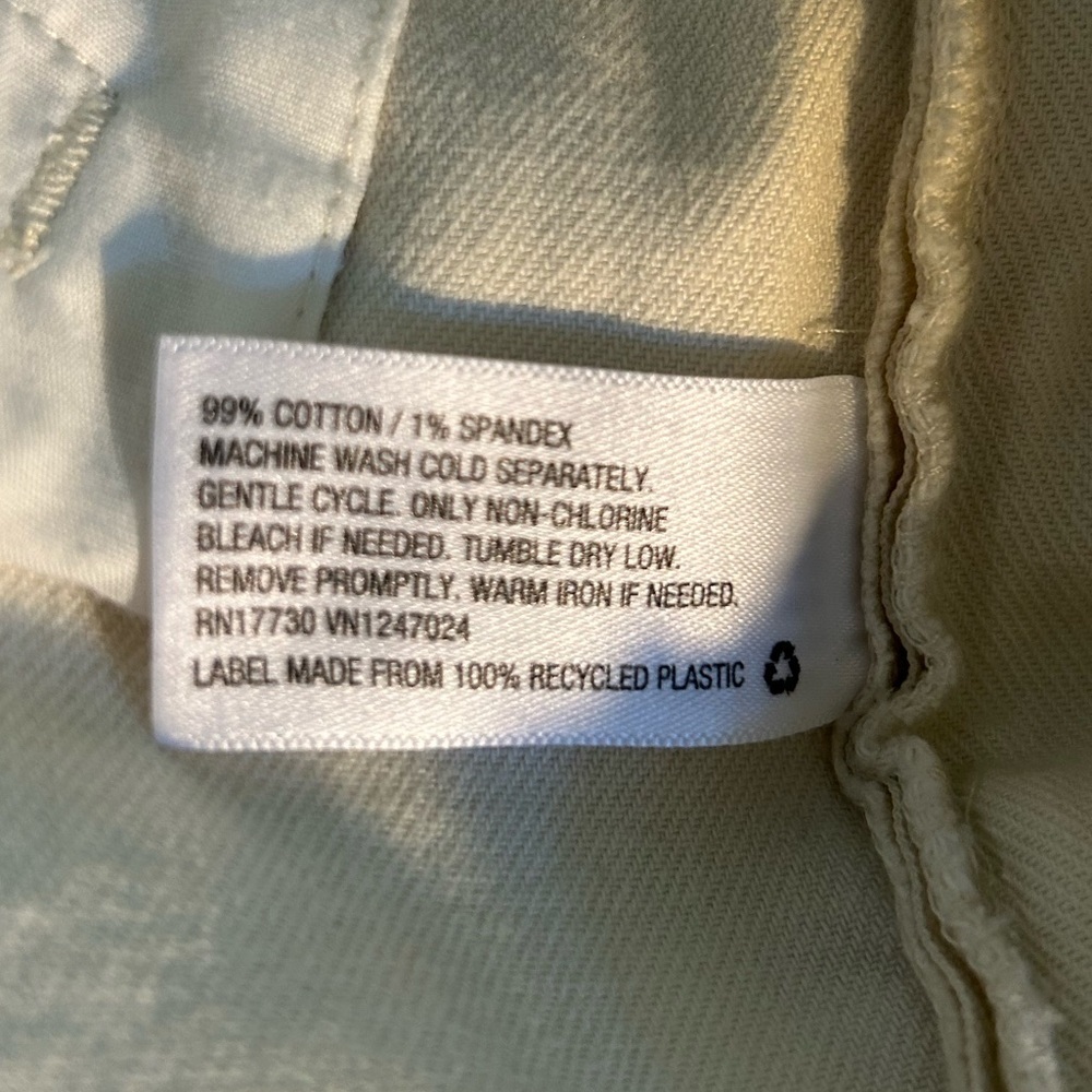 Rachel Comey Off-White Cropped Wide Cuff Pants Side Zip Pockets Front Seam Sz 0 - Picture 12 of 12